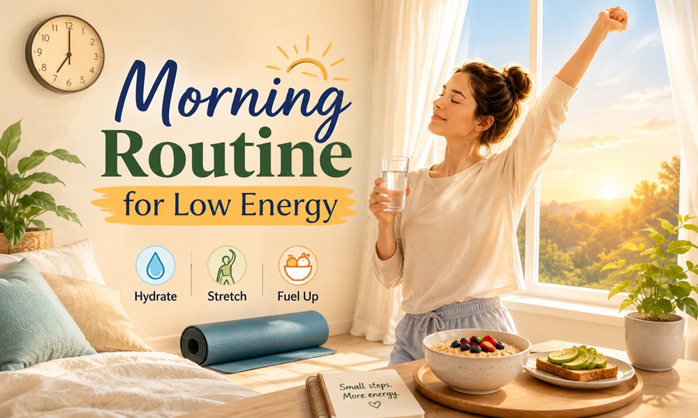 morning routine for low energy